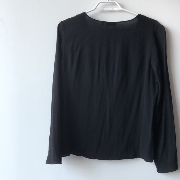 Aritzia Wilfred lace-up blouse - Picture 3 of 7